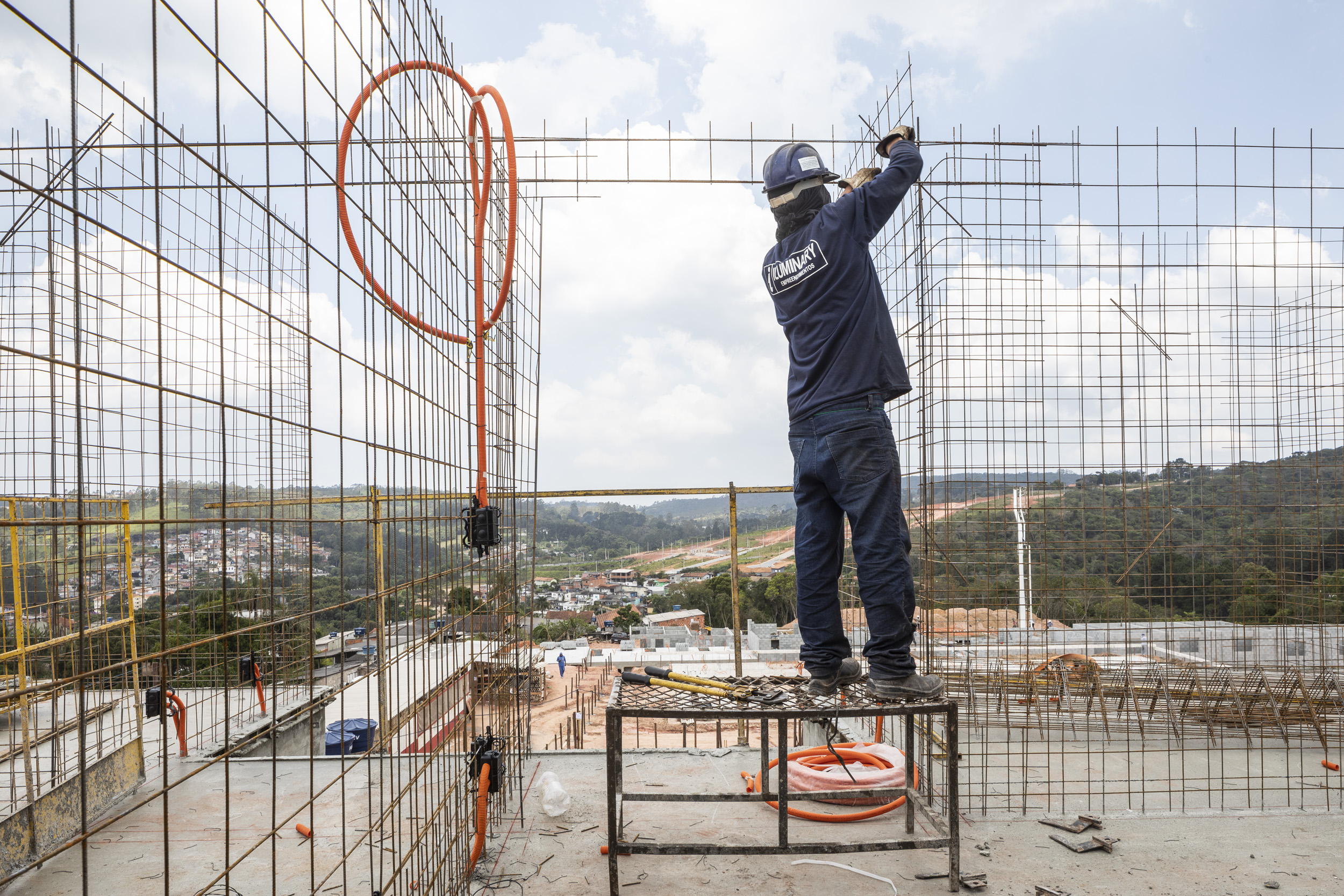 Obra do Super Conceito Califórnia em andamento